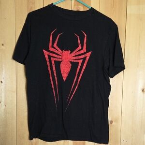 Marvel Black and Red Spider Graphic Men's Tee